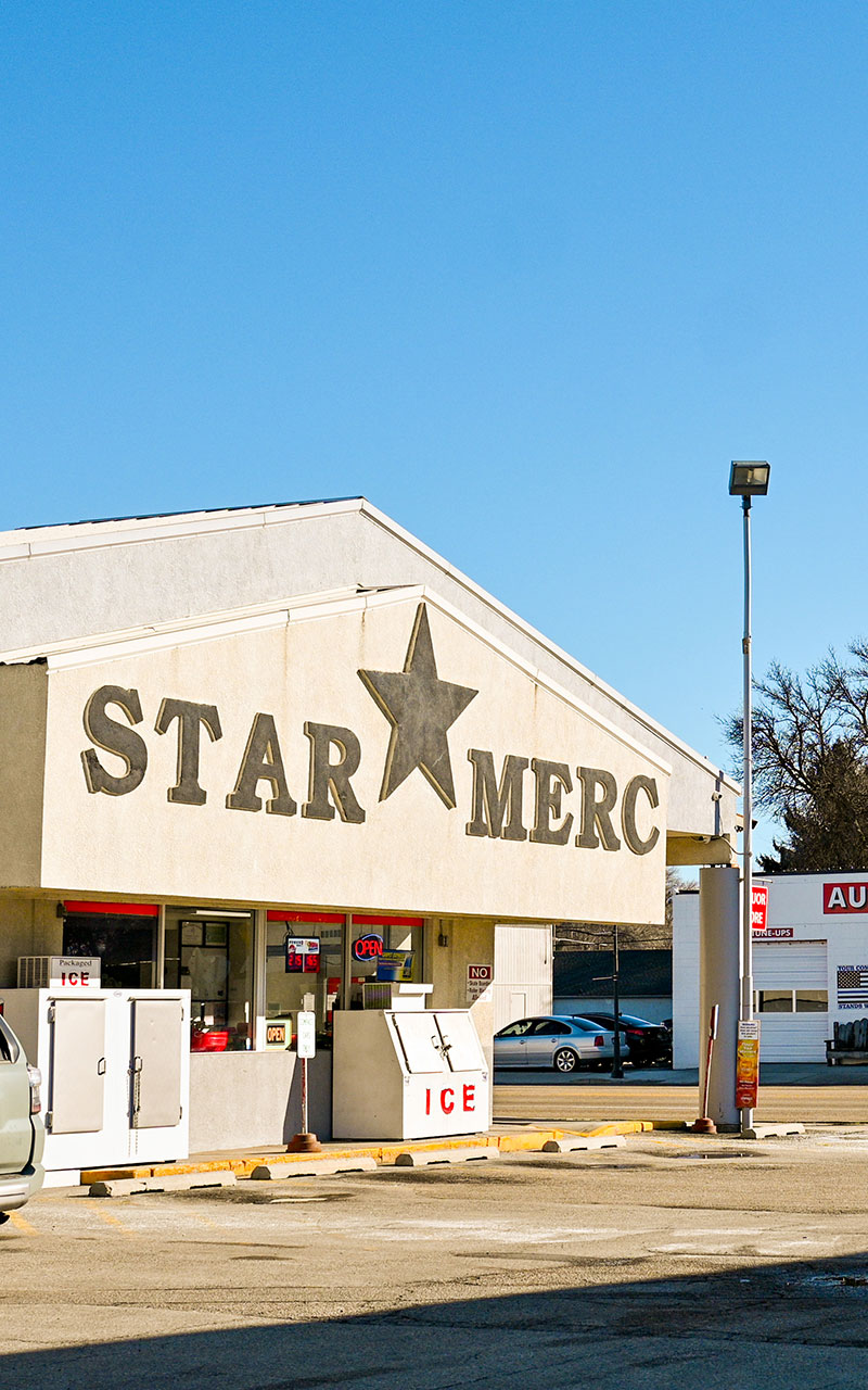 The front of the Star Mercantile building.